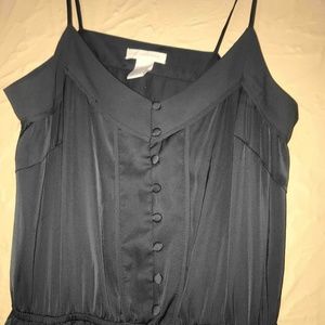 Soft Gray Maxi Dress with Leg Slits